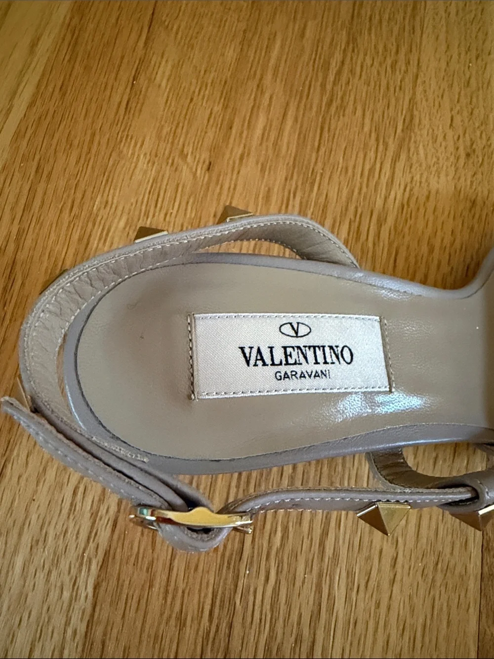 Valentino Garavani Rockstud Slingback Kitten Heel Sandals